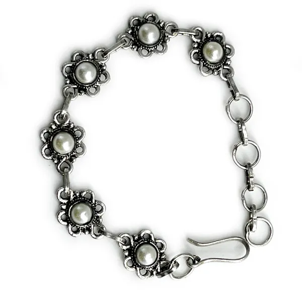 Multicolor_Oxidised_Sunflower_Motif_Multistone_Bracelet_For_Women_&_Girls_Adjustable_Vintage_Style_Statement_Jewellery