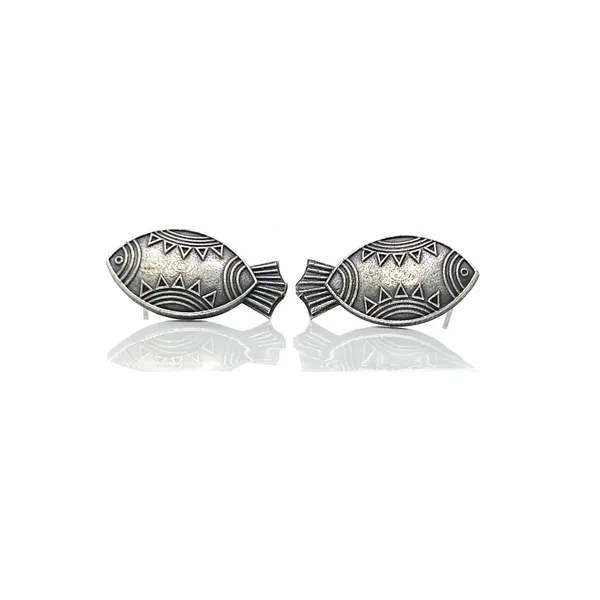 Pastel_Green_&_Oxidised_Black_Smart_Oxidized_Brass_Small_Stud_Earrings_-_Perfect_For_Office_&_College_Wear_Choice_Of_Variety_Of_Designs