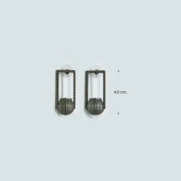 Pastel_Green_&_Oxidised_Black_Smart_Oxidized_Brass_Small_Stud_Earrings_-_Perfect_For_Office_&_College_Wear_Choice_Of_Variety_Of_Designs_(Style_4)
