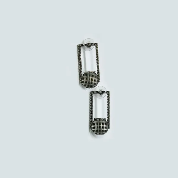 Pastel_Green_&_Oxidised_Black_Smart_Oxidized_Brass_Small_Stud_Earrings_-_Perfect_For_Office_&_College_Wear_Choice_Of_Variety_Of_Designs_(Style_4)