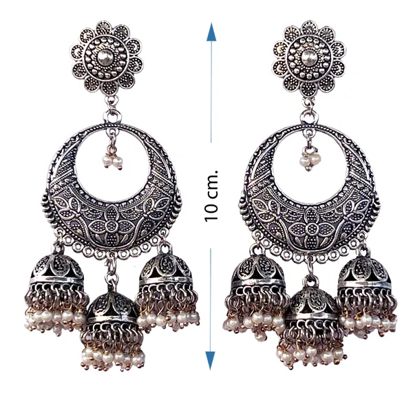 Multicolor_Traditional_Chandbali_Statement_Oxidized_Ethnic_Dangler_Designer_Jhumki_Available_In_6_Vibrant_Colors