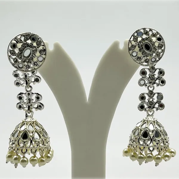 Silver_Elegant_Big_Size_Oxidized_Traditional_Jhumka_Earrings_|_Stylish_Silver_And_Ethnic_Boho_Gypsy_Dangling_Hoop_Jhumki_For_Women_And_Girls_(Traditional)