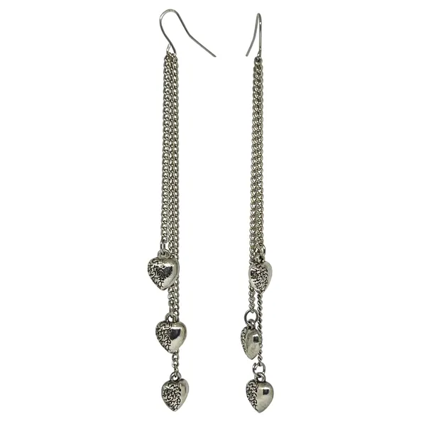 Oxidised_Silver_Multi-Design_Oxidized_|_Long_Chain_Danglers_|_Long_Dangler_With_Charms_|_Accessories_Jewellery_For_Women_|_Gift_For_Women_And_Girls