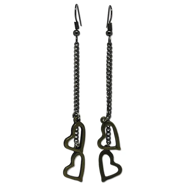 Oxidised_Silver_Multi-Design_Oxidized_|_Long_Chain_Danglers_|_Long_Dangler_With_Charms_|_Accessories_Jewellery_For_Women_|_Gift_For_Women_And_Girls