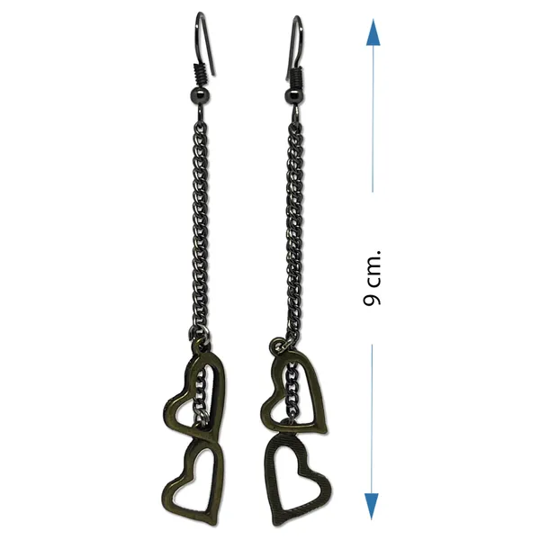 Oxidised_Silver_Multi-Design_Oxidized_|_Long_Chain_Danglers_|_Long_Dangler_With_Charms_|_Accessories_Jewellery_For_Women_|_Gift_For_Women_And_Girls