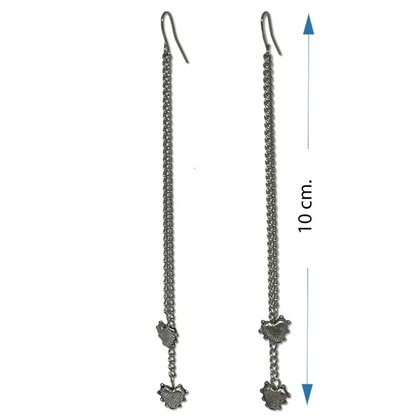 Oxidised_Silver_Long_Chain_Danglers_With_Hearts_Charms_For_Women_And_Girls