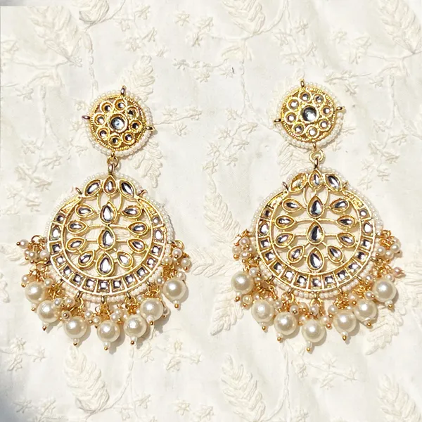 Golden_Drops_&_Danglers:_Golden_Chandbali_Earrings_With_White_Pearl_Beads_For_Women_And_Girls