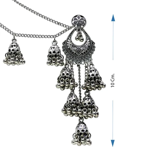 Oxidised_Traditional_Oxidized_Bahubali_Chandbali_Jhumkas_With_Chains_And_Beads_Drop_For_Women_And_Girls