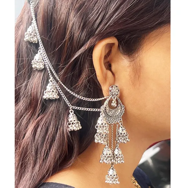 Oxidised_Traditional_Oxidized_Bahubali_Chandbali_Jhumkas_With_Chains_And_Beads_Drop_For_Women_And_Girls