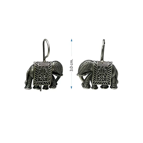 Oxidised_Silver_Silver_Replica_Oxidized_Elephant_Motif_Dailywear_Hook_Drop_Earring_For_Women_And_Girls