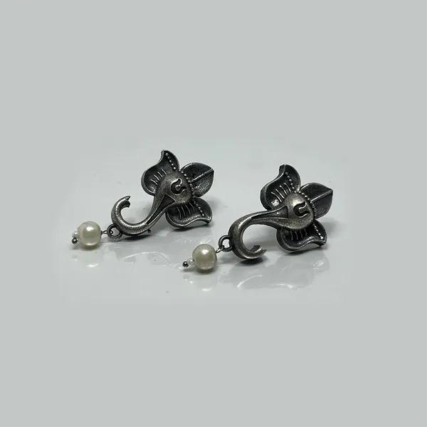 Oxidised_Oxidized_Lord_Ganesh_Temple_Drop_Earrings_|_Ganpati_Divine_Charm_|_Multiple_Designs_For_Women_And_Girls
