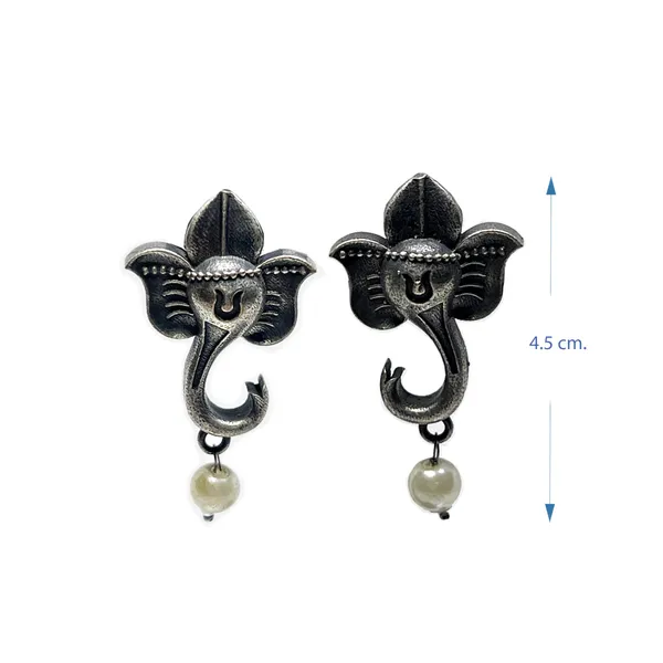 Oxidised_Oxidized_Lord_Ganesh_Temple_Drop_Earrings_|_Ganpati_Divine_Charm_|_Multiple_Designs_For_Women_And_Girls
