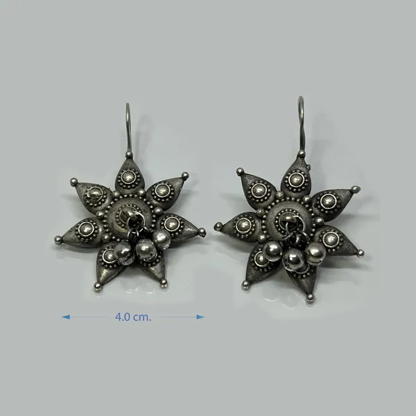 Oxidised_Black_Office_&_College_Wear_Elegant_Brass_Butterfly_And_Flower_Oxidised_Drop_Earrings_For_Women_|_Auspicious_Jewellery