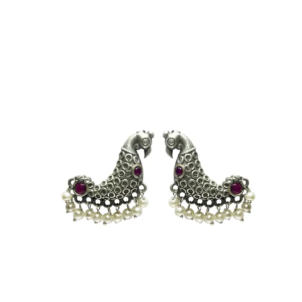 Pastel_Green_&_Oxidised_Black_Smart_Oxidized_Brass_Small_Stud_Earrings_-_Perfect_For_Office_&_College_Wear_Choice_Of_Variety_Of_Designs