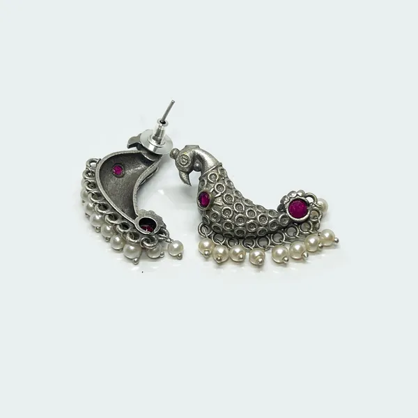 Pastel_Green_&_Oxidised_Black_Smart_Oxidized_Brass_Small_Stud_Earrings_-_Perfect_For_Office_&_College_Wear_Choice_Of_Variety_Of_Designs