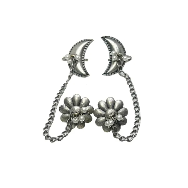 Silver_Oxidised_Oxidized_Half_Moon_Ear_Cuffs_With_Chain_Detailing_Women_And_Girls