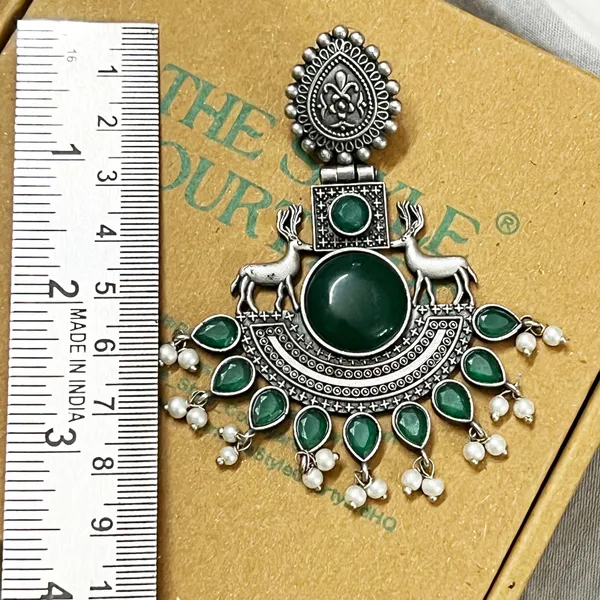 Multicolor_Classic_Monalisa_Deer_Earrings_Jaipur_Design_Oxidised_Drop_Earrings_For_Women_&_Girls