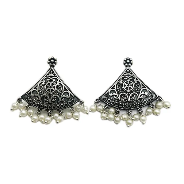 Silver_Traditional_Oxidized_Antique_Studs_Antique_Brass_Jhumka_Earrings_Variety_Of_Shapes_For_Women_&_Girls