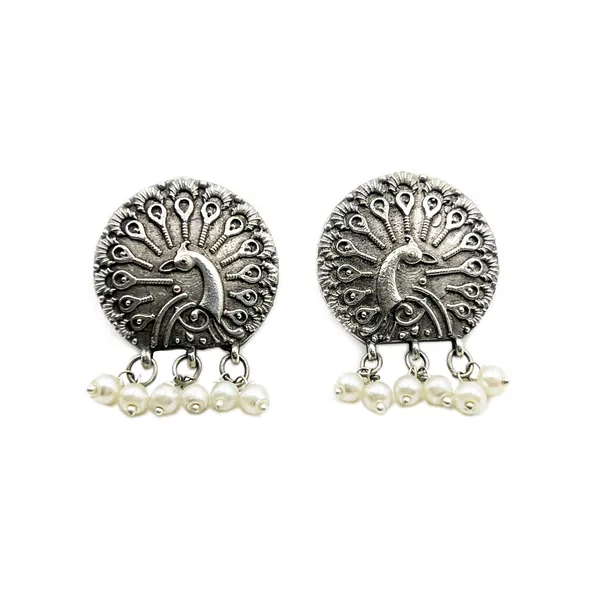 Silver_Traditional_Oxidized_Antique_Studs_Antique_Brass_Jhumka_Earrings_Variety_Of_Shapes_For_Women_&_Girls