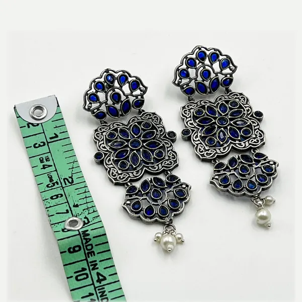 Blue_Oxidized_Brass_Dangler_-_A_Fusion_Design_Beautifully_With_Both_Ethnic_And_Western_Attire_For_Women_&_Girls