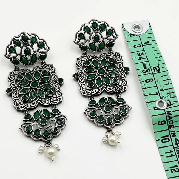 Green_Oxidized_Brass_Dangler_-_A_Fusion_Design_Beautifully_With_Both_Ethnic_And_Western_Attire_For_Women_&_Girls