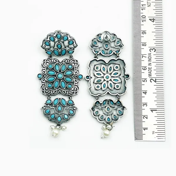 Multicolor_Oxidized_Brass_Dangler_Earrings_For_Women_-_Traditional_&_Western_Fusion_For_Women_&_Girls