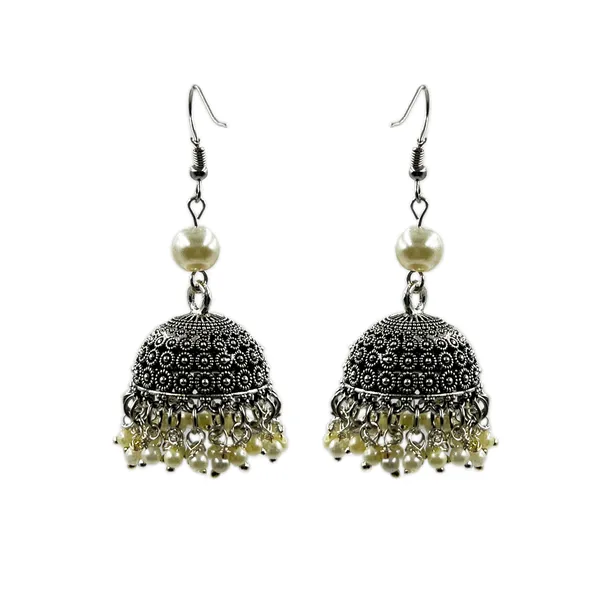 Multicolor_Oxidized_Traditional_Jhumka_Earrings_With_Beads_|_Lightweight_Ethnic_Jhumki_For_Girls_N_Women