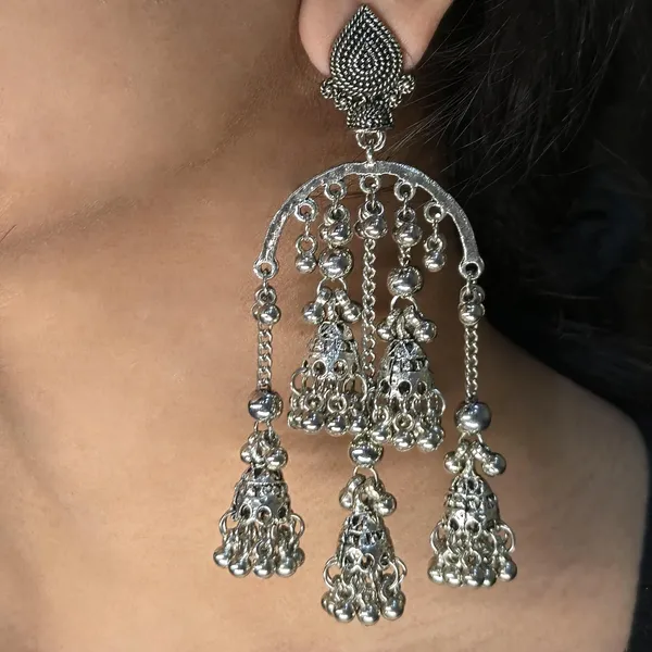 Silver_Oxidised_Silver_Triple_Jhumka_Chandelier_Earrings_For_Women_And_Girls,_Tribal_Ethnic_Dangler_Design