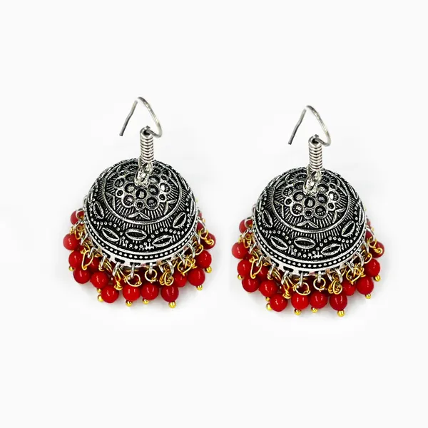 Ruby_Red_Oxidised_Red_Jhumka_Earrings_For_Women_And_Girls_Traditional_Boho_Ethnic_Jewellery