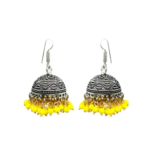 Yellow_Sunshine_Oxidised_Yellow_Jhumka_Earrings_For_Women_And_Girls_Ethnic_Handcrafted_Traditional_Dangler