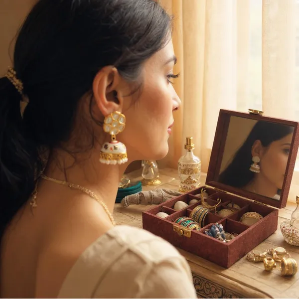 White_Red_Yellow_Meenakari_Jhumka_Earrings_With_Pearl_Drops_|_Handcrafted_Enamel_Jewellery_|_Festive_&_Party_Earrings