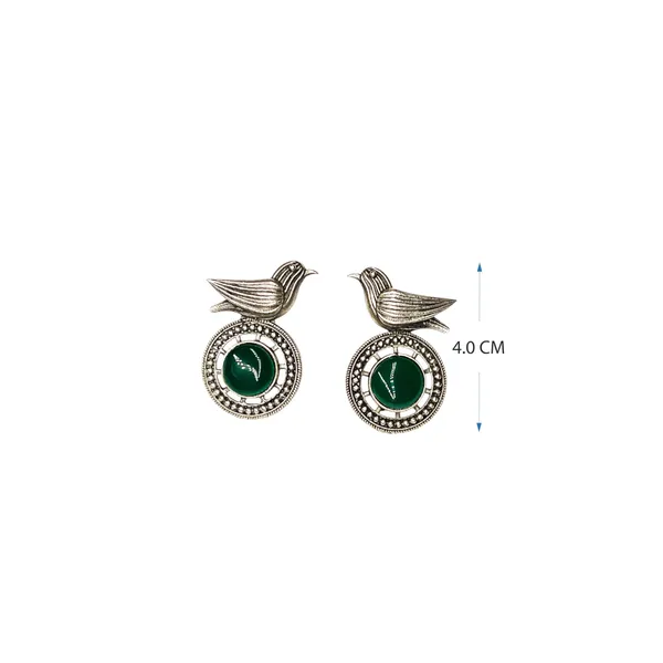 Green_Bird_Design_Oxidised_Earrings_With_Green_Stone_For_Women_Lightweight_Festive_Jewellery