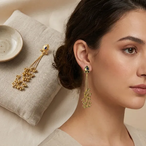 Golden_Kashmiri_Long_Tassel_Ghungroo_Drop_Earrings_For_Women_(Style_A)_Gold_Tone_Kundan_Inspired_Statement_Earrings