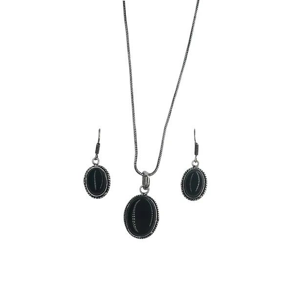 Black_Oxidised_Necklace_&_Earrings_Jewellery_Set_Black_Stone_Pendant_For_Women_&_Girls