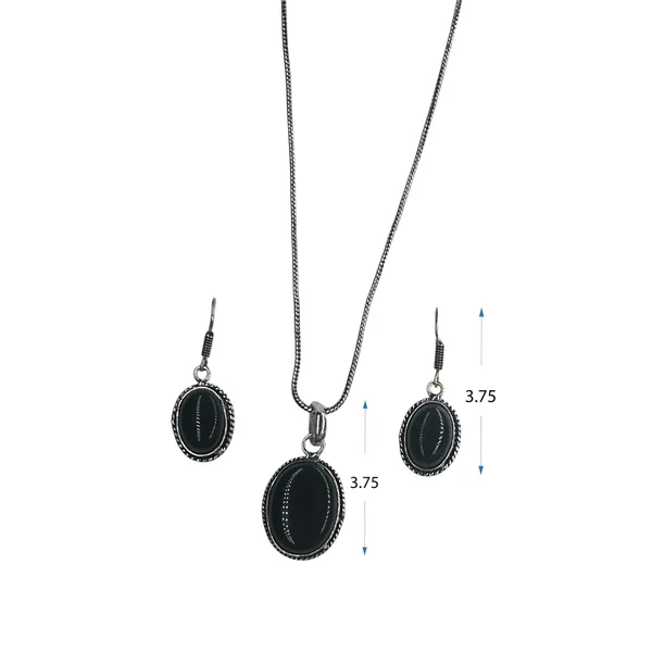 Black_Oxidised_Necklace_&_Earrings_Jewellery_Set_Black_Stone_Pendant_For_Women_&_Girls