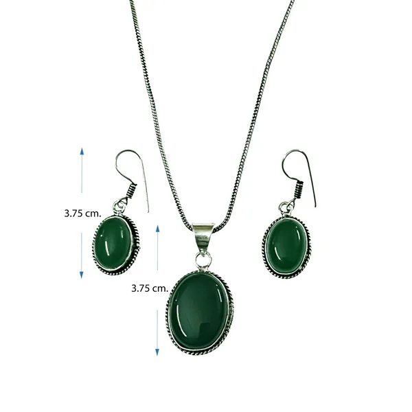 Green_Oxidised_Jewellery_Set_With_Green_Stone_Pendant_&_Earrings_For_Women