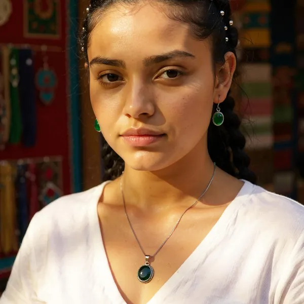 Green_Oxidised_Jewellery_Set_With_Green_Stone_Pendant_&_Earrings_For_Women