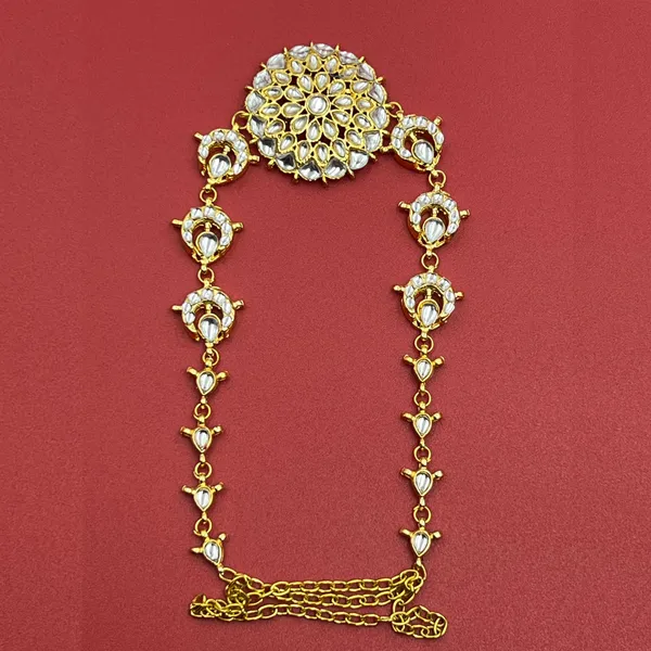 Golden_Taditional_Jwellery_Matha_Patti,_Kundan_Sheeshphool,_Elegant_Shish_Patti_Women_Hair_Accessory