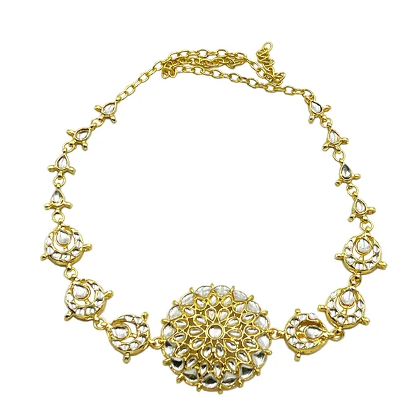 Golden_Taditional_Jwellery_Matha_Patti,_Kundan_Sheeshphool,_Elegant_Shish_Patti_Women_Hair_Accessory