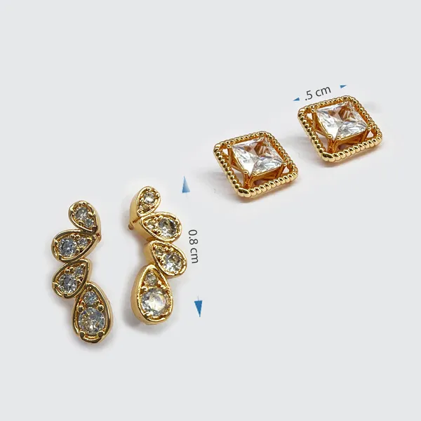 Golden_Combi_Pack_Of_2_Stud_American_Diamond_Earrings_Golden_Square_Shaped_&_Long_Studs_For_Women_And_Girls