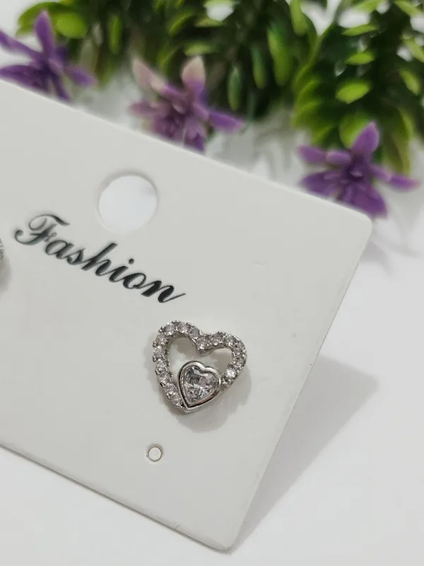 Silver_Plated_Brass_Double_Heart_Diamond_Studs_For_Women