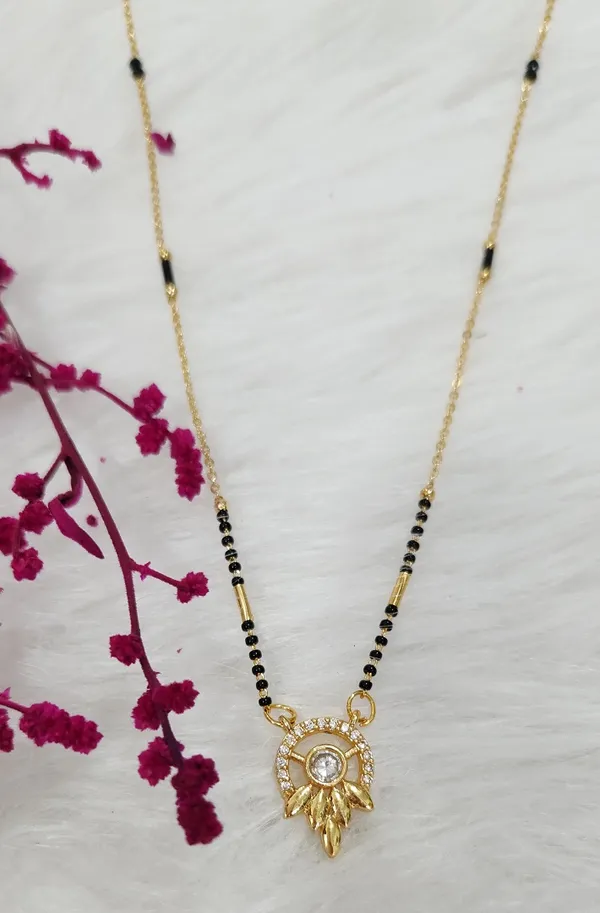 Elegant_Sunburst_Solitaire_American_Diamond_Mangalsutra_buy_one_get_one_free