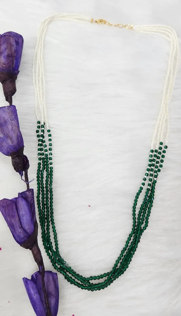 Elegant_White_&_Green_Crystal_Four_Line_Mala