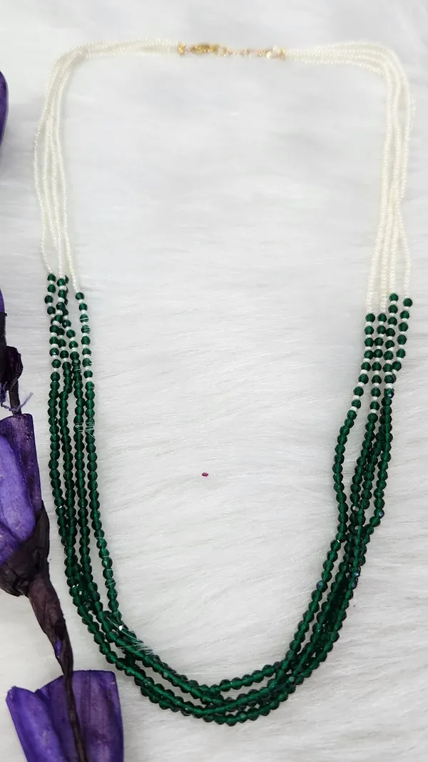 Elegant_White_&_Green_Crystal_Four_Line_Mala