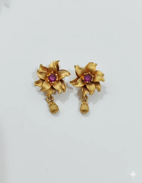 Antique_Gold_Brass_Flower_Mangalsutra_For_Women