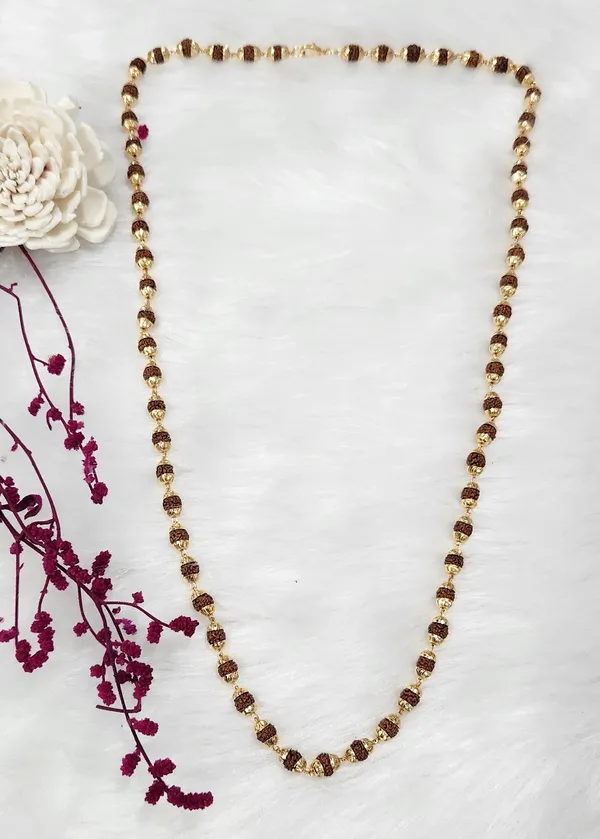 Gold_pleted_Rudrax_Mala
