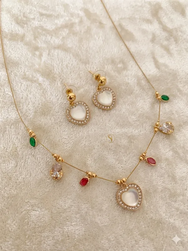 Heart_Glow_Multi-Stone_Charm_Choker_&_Drop_Earring_Suite