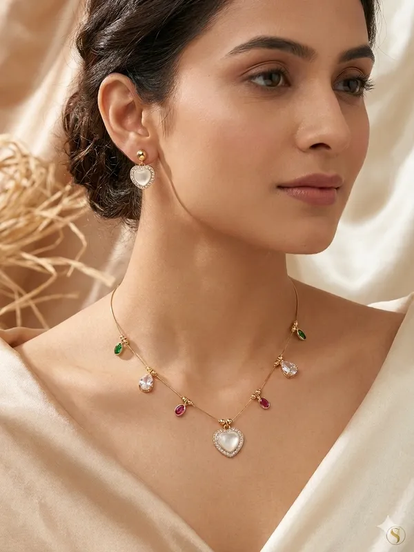 Heart_Glow_Multi-Stone_Charm_Choker_&_Drop_Earring_Suite