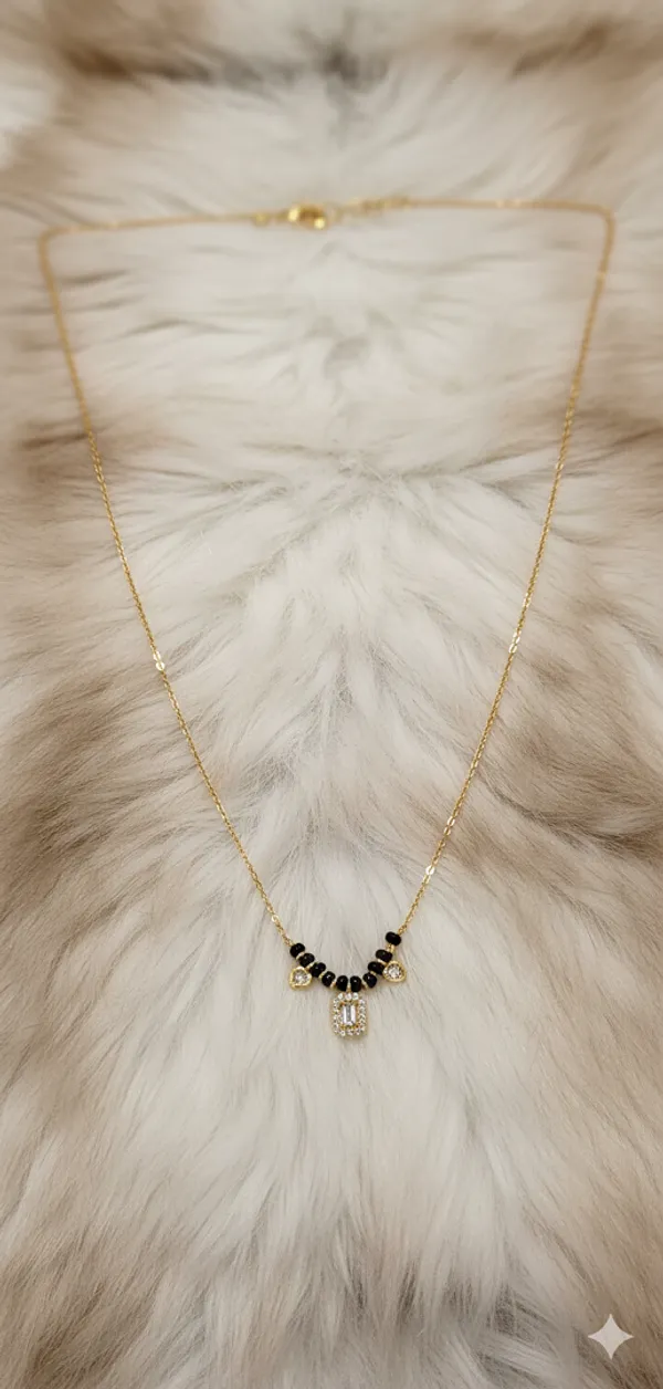 Gold_Brass_Square_Handle_Mangalsutra_For_Women