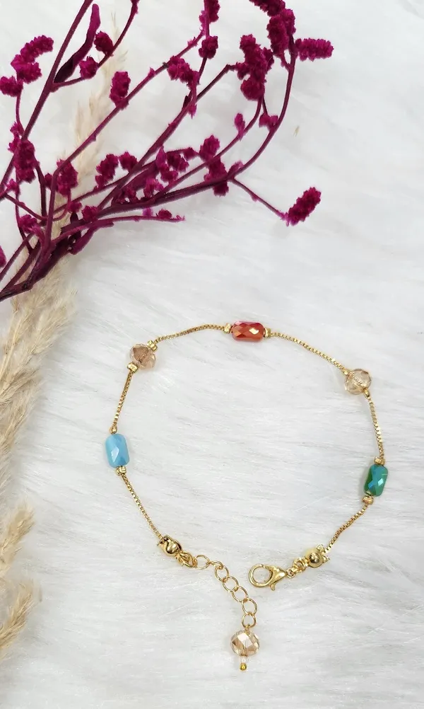 Multy_Crystal_Chain_Bracelate_and_Earing_Combo